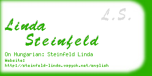 linda steinfeld business card